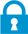 Blue lock icon